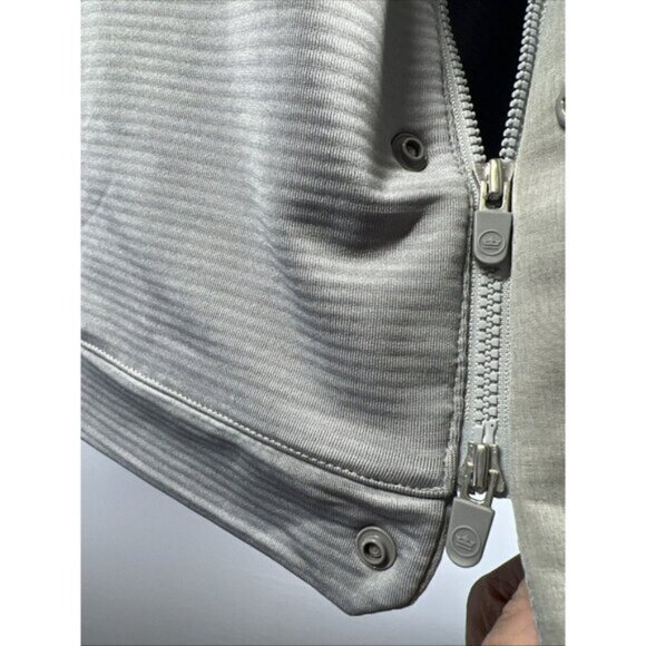 Peter Millar Men Vest 2XL Gray Full Zip Snap Golf Sleeveless Stretch Lightweight - Picture 11 of 15